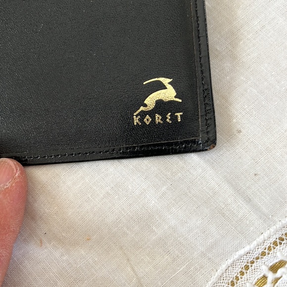Vintage Koret wallet black leather ladies - Picture 8 of 13